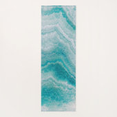 Tapis De Yoga Texture de marbre vert de mer (Dos)