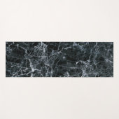 Tapis De Yoga Texture en marbre noir (Devant (Horizontal))