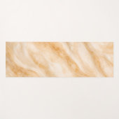 Tapis De Yoga Texture Marbre Milkshake Vanille (Devant (Horizontal))