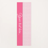 Tapis De Yoga Texture rose pois Abstraite.Texte. (Devant)