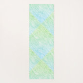 Tapis De Yoga Texture statique verte chic (Dos)