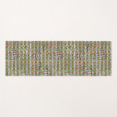 Tapis De Yoga Textured Pointillism Grid Pattern Artwork (Devant (Horizontal))