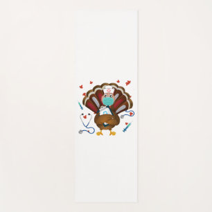 Tapis De Yoga Thanksgiving Scrub Tops Femmes Turquie Nurda Holid