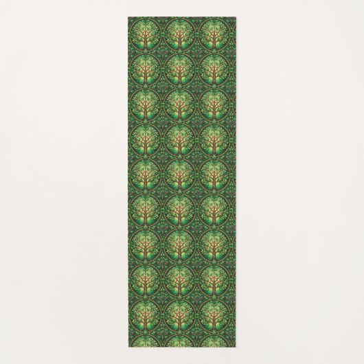 Tapis De Yoga The image shows two views of a patterned yoga mat (Devant)