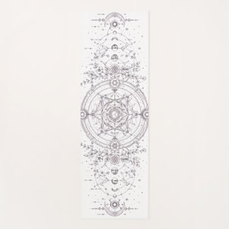 Tapis De Yoga The Sacred Bloom – Géométrie sacrée céleste Yoga 