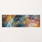 Tapis De Yoga Thick Textured Paint Pattern (Dos (Horizontal))