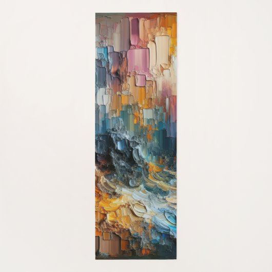 Tapis De Yoga Thick Textured Paint Pattern (Dos)