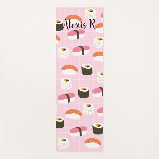 Tapis De Yoga Thon de yoga sushi personnalisé (Devant)