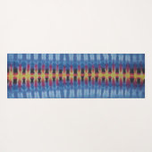 Tapis De Yoga Tie de tourbillon et de carreau (Dos (Horizontal))