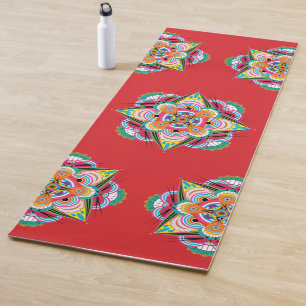 Tapis De Yoga Tiger Dragon Mandala Yoga Mat