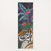 Tapis De Yoga Tigre avec tête tropicale (Devant)