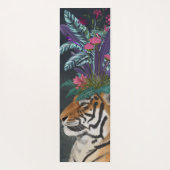 Tapis De Yoga Tigre avec tête tropicale (Dos)