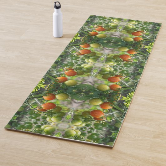 Tapis De Yoga Tomates cerises de jardin Nature Abstraite (En situation)