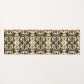 Tapis De Yoga Ton de Terre Abstrait (Devant (Horizontal))