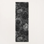 Tapis De Yoga Tons de gris floral (Dos)