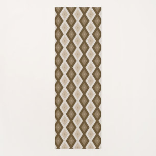 Tapis De Yoga Tons de motif diamant brun