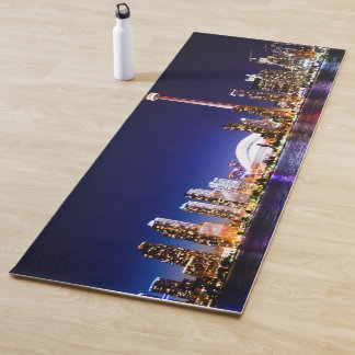 Tapis De Yoga Toronto Skyline la nuit