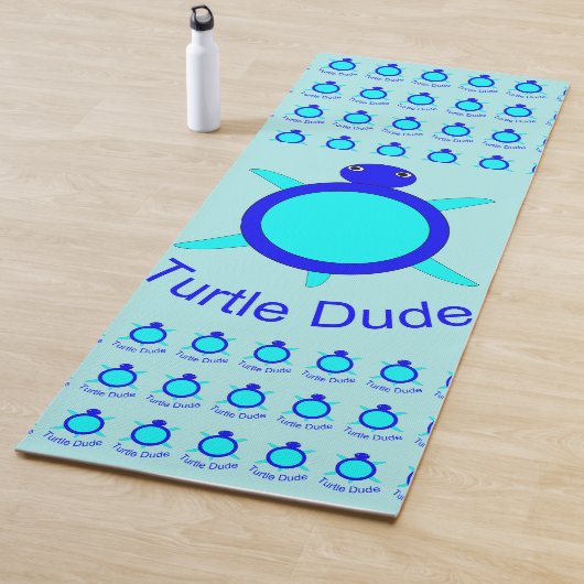 Tapis De Yoga Tortue Bleue Clair Mat Yoga (En situation)