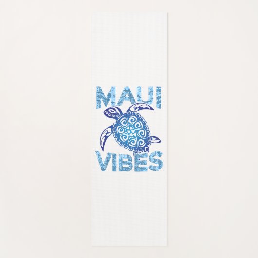 Tapis De Yoga Tortue bleue polynésienne Maui Vibes (Devant)