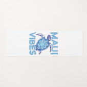 Tapis De Yoga Tortue bleue polynésienne Maui Vibes (Devant (Horizontal))