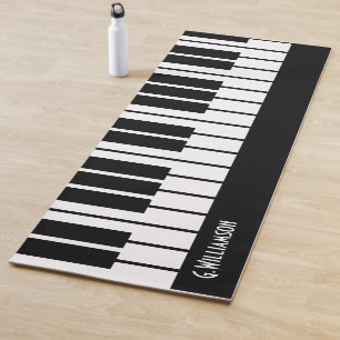 Tapis De Yoga Touches de piano musicales modernes Ajouter votre