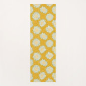 Tapis De Yoga Toujours les fleurs jaunes (Devant)