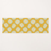 Tapis De Yoga Toujours les fleurs jaunes (Devant (Horizontal))