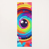 Tapis De Yoga Tourbillon d'imagination colorée (Dos)
