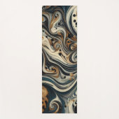 Tapis De Yoga Tourbillon Imprimé Léopard Abstrait (Devant)
