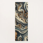 Tapis De Yoga Tourbillon Imprimé Léopard Abstrait (Dos)