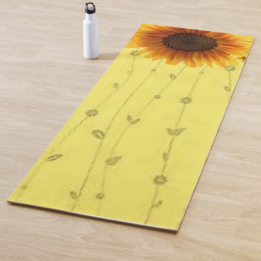 Tapis de yoga Tournesol (En situation)