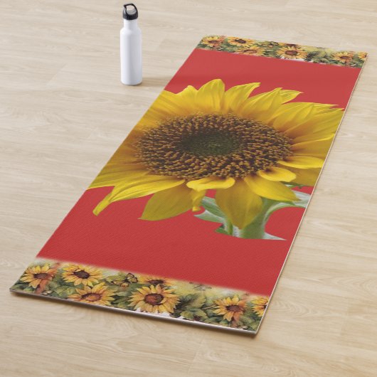 Tapis de Yoga Tournesol (En situation)