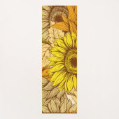 Tapis De Yoga Tournesol jaune. (Devant)