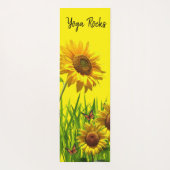 Tapis De Yoga Tournesol Papillon Yoga Mat (Dos)