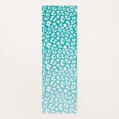 Tapis De Yoga Tourquoise Leopard Patters (Devant)
