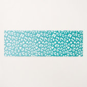 Tapis De Yoga Tourquoise Leopard Patters (Devant (Horizontal))