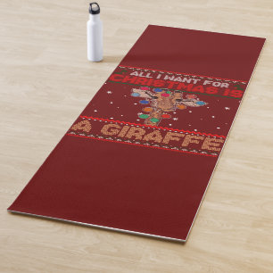 Tapis De Yoga Tout Ce Que Je Veux Pour Noël, C'Est Un Animal De