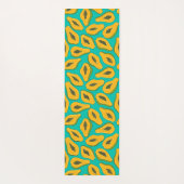 Tapis De Yoga Tranches de papaye turquoise (Dos)
