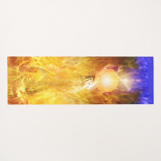 Tapis De Yoga TRANSMUTATION D'Oiseaux De Feu Phoenix (Dos (Horizontal))