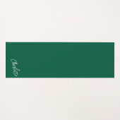Tapis De Yoga Trendy Colors Personalized Script Green (Devant (Horizontal))