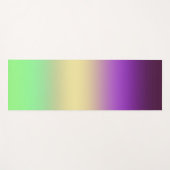 Tapis De Yoga Trendy foncé violet clair jaune dégradé vert (Devant (Horizontal))