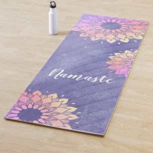 Tapis De Yoga Très Peri Purple Yoga Instructeur Rose Gold Mandal