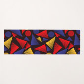 Tapis De Yoga triangle rayé tendance (Devant (Horizontal))