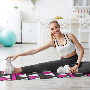 Tapis De Yoga triangles roses