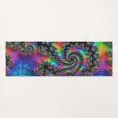 Tapis De Yoga Trippy Hippie psychédélique arc-en-ciel spirale fr (Dos (Horizontal))
