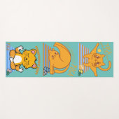 Tapis De Yoga Trois chats Yoga Mat (Devant (Horizontal))