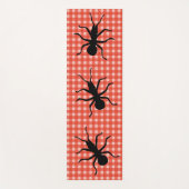 Tapis De Yoga Trois grosses fourmis noires à la griffe sur nappe (Devant)
