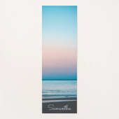 Tapis De Yoga Tropical Beach Waves Moderne Personnalisé (Devant)