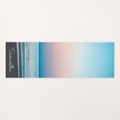 Tapis De Yoga Tropical Beach Waves Moderne Personnalisé (Devant (Horizontal))