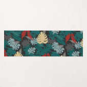 Tapis De Yoga Tropical foncé (Devant (Horizontal))